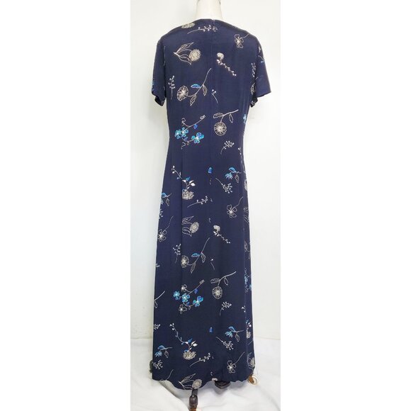 LAURA ASHLEY Womens Vintage Floral Shift Full-Length Summer Maxi Dress 8 - Picture 10 of 10